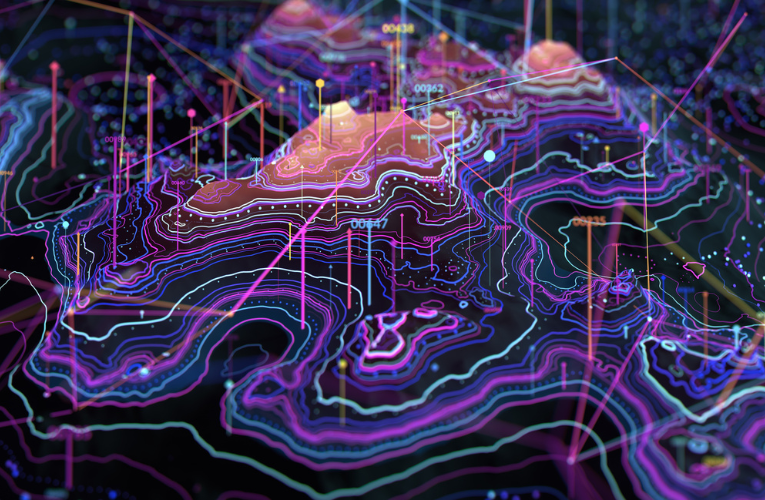 A vibrant display of digital data with neon effects, showcasing abstract networks, graphs, and insight-driven connections, representing modern technology, computation, and data analysis in a visually dynamic perspective.